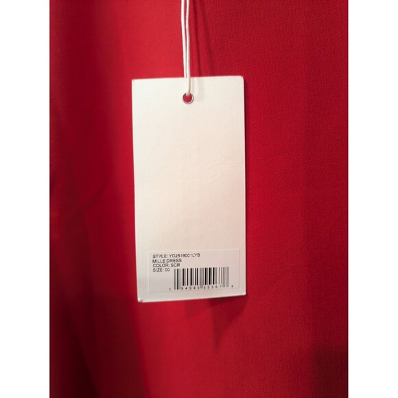 Likely Women’s Mille Dress Size 00 Sleeveless  Scarlet Red NWT - Picture 4 of 7